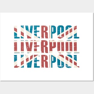 UK Proud - Liverpool Vintage Union Jack Posters and Art